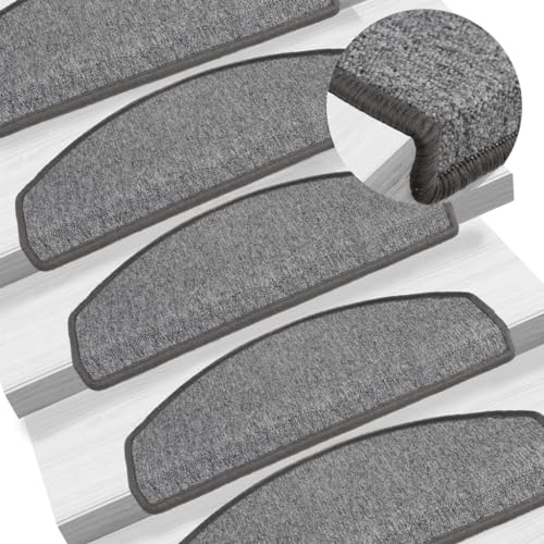 HOMEELIKE Stufenmatten 10 STK. 65x24x4 cm Dunkelgrau Halbrund Gross HOMEELIKE Stufenmatten 10 STK. 65x24x4 cm Dunkelgrau Halbrund Gross von HOMEELIKE