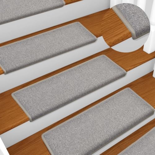 HOMEELIKE Stufenmatten 15 STK. 65x21x4 cm Hellgrau Rechteckiger Rand HOMEELIKE Stufenmatten 15 STK. 65x21x4 cm Hellgrau Rechteckiger Rand von HOMEELIKE