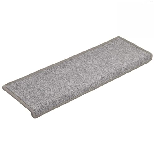 HOMEELIKE Stufenmatten 30 STK. 65x21x4 cm Hellgrau Rechteckiger Rand HOMEELIKE Stufenmatten 30 STK. 65x21x4 cm Hellgrau Rechteckiger Rand von HOMEELIKE