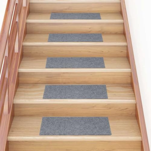 HOMEELIKE Stufenmatten Selbstklebend 15 STK. 60x25 cm Hellgrau Rechteckig HOMEELIKE Stufenmatten Selbstklebend 15 STK. 60x25 cm Hellgrau Rechteckig von HOMEELIKE