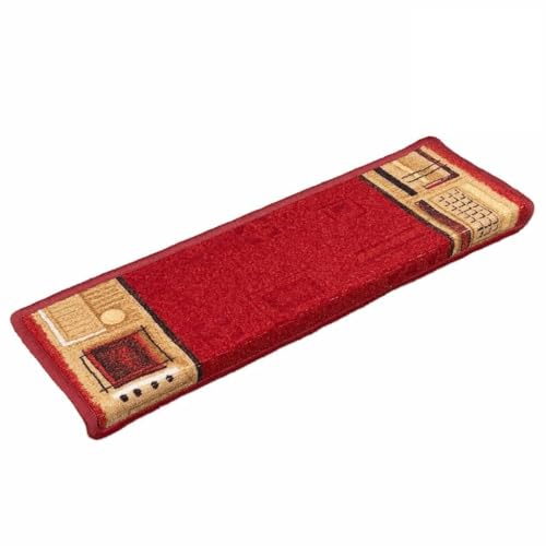 HOMEELIKE Stufenmatten Selbstklebend 5 STK. 65x21x4 cm Rot HOMEELIKE Stufenmatten Selbstklebend 5 STK. 65x21x4 cm Rot von HOMEELIKE