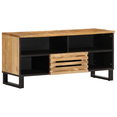 HOMEELIKE TV-Schrank 100x34x46 cm Raues Massives Mangoholz HOMEELIKE TV-Schrank 100x34x46 cm Raues Massives Mangoholz von HOMEELIKE