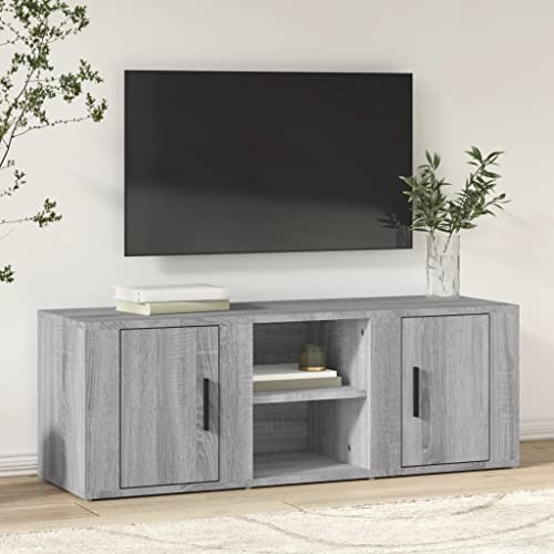 TV-Schrank aus Holzwerkstoff mit 4 F?Chern Grau Sonoma Design Stauraum f¨¹r Wohnzimmer TV-Schrank aus Holzwerkstoff mit 4 F?Chern Grau Sonoma Design Stauraum f¨¹r Wohnzimmer von HOMEELIKE