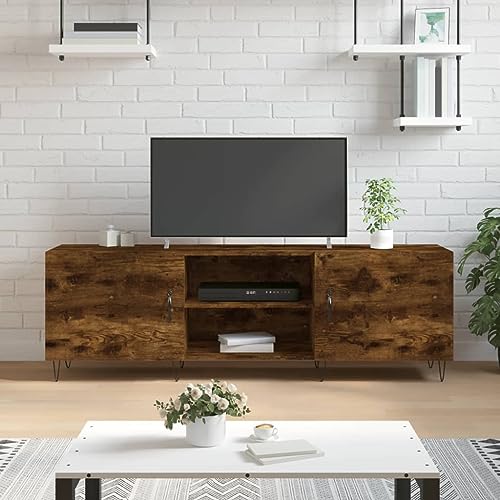 TV Lowboard 150x30x50 cm Holzwerkstoff Regal Wohnzimmer Stauraum Dekoration von HOMEELIKE