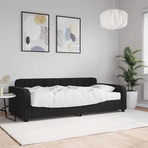 HOMEELIKE Tagesbett mit Matratze Schwarz 90x190 cm Samt HOMEELIKE Tagesbett mit Matratze Schwarz 90x190 cm Samt von HOMEELIKE