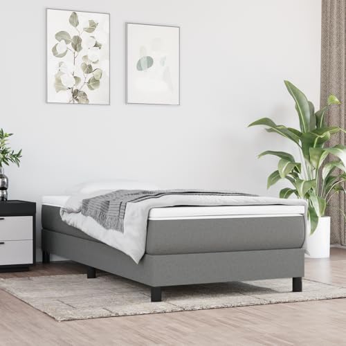 HOMEELIKE Taschenfederkernmatratze Dunkelgrau 120x190x20 cm Stoff von HOMEELIKE