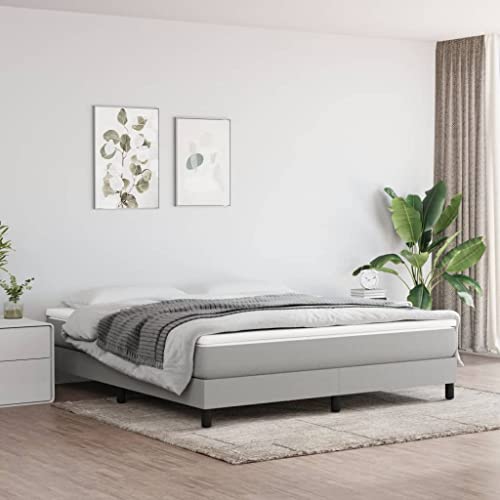 HOMEELIKE Taschenfederkernmatratze Hellgrau 160x200x20 cm Stoff von HOMEELIKE