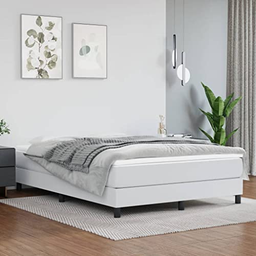 HOMEELIKE Taschenfederkernmatratze Wei? 140x190x20 cm Kunstleder von HOMEELIKE