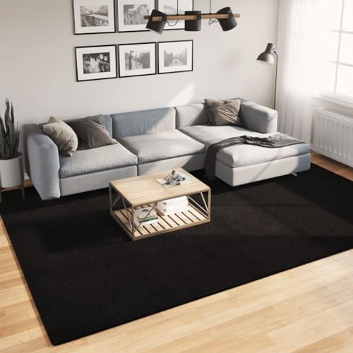 HOMEELIKE Teppich HUARTE Kurzflor Weich und Waschbar Schwarz 240x340 cm HOMEELIKE Teppich HUARTE Kurzflor Weich und Waschbar Schwarz 240x340 cm von HOMEELIKE