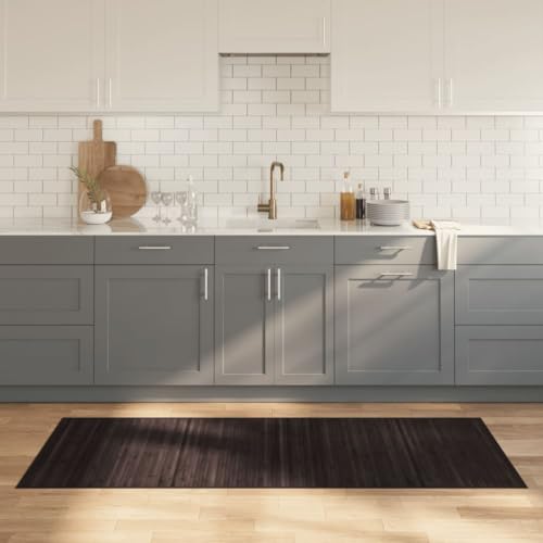 HOMEELIKE Teppich Rechteckig Dunkelbraun 80x200 cm Bambus von HOMEELIKE