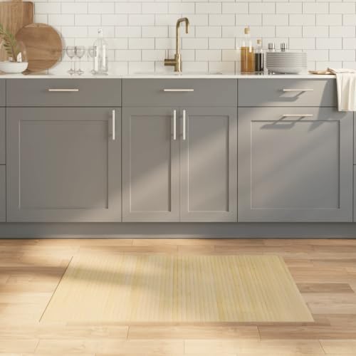 HOMEELIKE Teppich Rechteckig Hell Natur 70x100 cm Bambus von HOMEELIKE