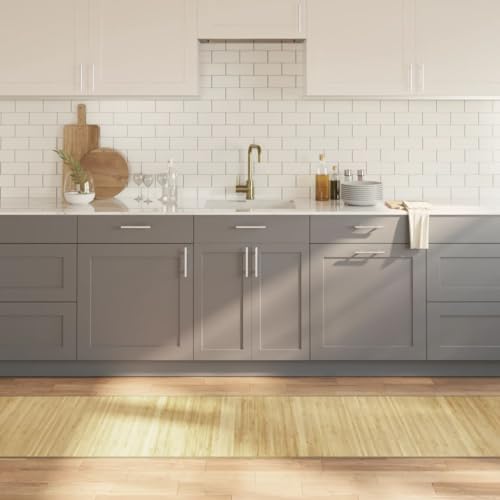 HOMEELIKE Teppich Rechteckig Hell Natur 70x300 cm Bambus von HOMEELIKE