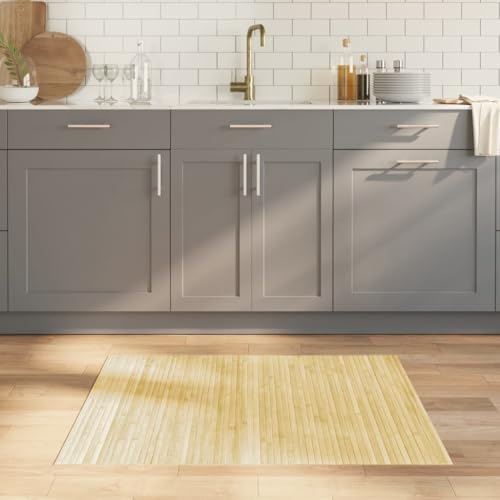 HOMEELIKE Teppich Rechteckig Hell Natur 80x100 cm Bambus HOMEELIKE Teppich Rechteckig Hell Natur 80x100 cm Bambus von HOMEELIKE