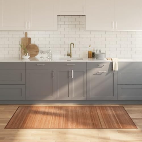 HOMEELIKE Teppich Rechteckig Natur 100x200 cm Bambus von HOMEELIKE