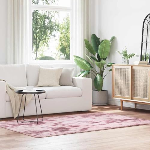 HOMEELIKE Teppich Shaggy Hochflor NAVARRA Altrosa 130x200 cm Polyester von HOMEELIKE