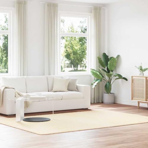 HOMEELIKE Teppich Shaggy Hochflor NAVARRA Creme 200x290 cm Polyester von HOMEELIKE