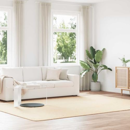 HOMEELIKE Teppich Shaggy Hochflor NAVARRA Creme 240x340 cm Polyester von HOMEELIKE