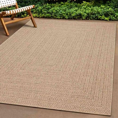 HOMEELIKE Teppich ZIZUR 80x250 cm Jute-Optik Indoor und Outdoor von HOMEELIKE