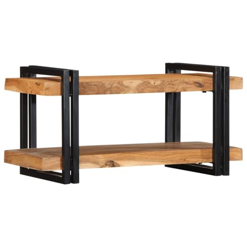 HOMEELIKE Wandregal 70x33x35 cm Massivholz Akazie von HOMEELIKE