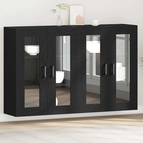 HOMEELIKE Wandregale Set 2er in Schwarz Eiche, 69,5 x 34 x 90 cm, mit viel Stauraum HOMEELIKE Wandregale Set 2er in Schwarz Eiche, 69,5 x 34 x 90 cm, mit viel Stauraum von HOMEELIKE