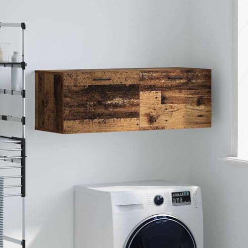 HOMEELIKE Wandschrank Altholz 100 x 36.5 x 35 cm Holzwerkstoff von HOMEELIKE
