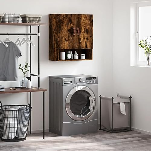 HOMEELIKE Wandschrank Raeuchereiche 60x31x70 cm Holzwerkstoff von HOMEELIKE