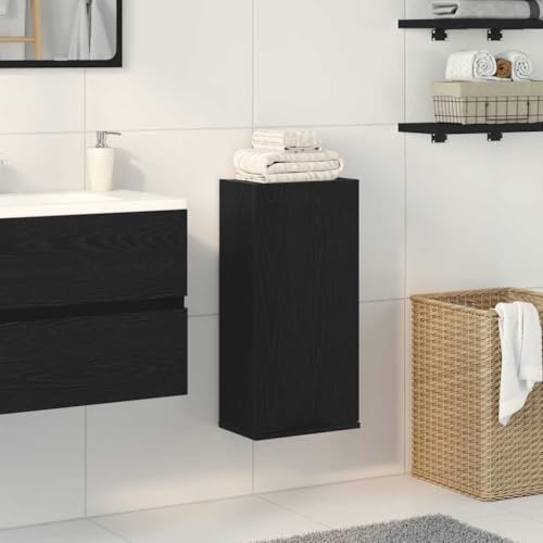 HOMEELIKE Wandschrank Schwarz Eichen-Optik 32x20x67 cm Holzwerkstoff HOMEELIKE Wandschrank Schwarz Eichen-Optik 32x20x67 cm Holzwerkstoff von HOMEELIKE
