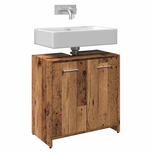 HOMEELIKE Waschbeckenunterschrank Altholz-Optik 60x33x60 cm Holzwerkstoff HOMEELIKE Waschbeckenunterschrank Altholz-Optik 60x33x60 cm Holzwerkstoff von HOMEELIKE