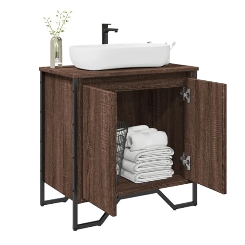 HOMEELIKE Waschbeckenunterschrank Braun Eichen-Optik 60x35x60 cm HOMEELIKE Waschbeckenunterschrank Braun Eichen-Optik 60x35x60 cm von HOMEELIKE