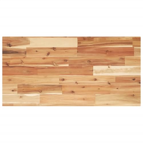 HOMEELIKE Waschtischplatte ?lbeschichtung 120x40x2 cm Massivholz Akazie von HOMEELIKE