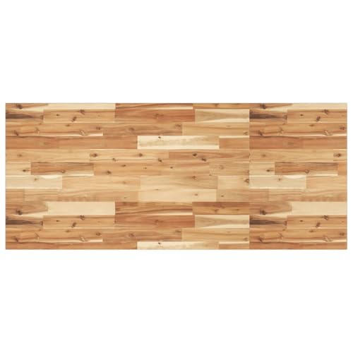 HOMEELIKE Waschtischplatte ?lbeschichtung 140x60x2 cm Massivholz Akazie von HOMEELIKE