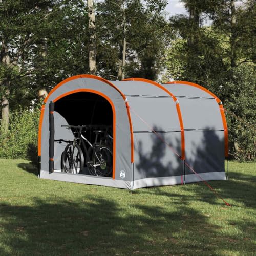 HOMEELIKE Zelt mit Dach Grau und Orange 268 x 240 x 191 cm Polyester von HOMEELIKE