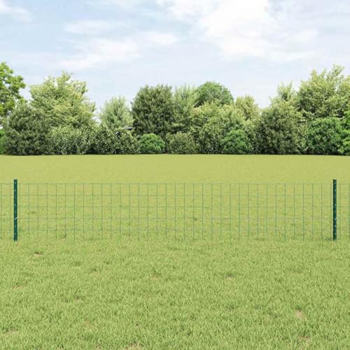 Hochwertiger Gruen lackierter Stahl-Zaun 0,4 x 25 m ¨C langlebig, UV-bestaendig und individuell anpassbar fuer Aussenanlagen von HOMEELIKE