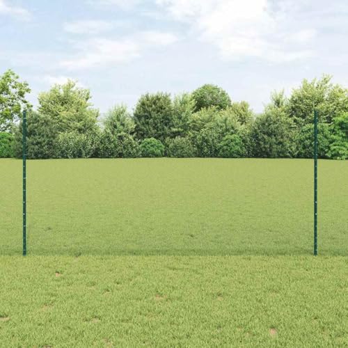 Hochwertiger Stahl-Zaun Gruen 1.2 x 10 m Sicherheitszaun fuer den Ausseneinsatz mit UV-Bestaendigkeit von HOMEELIKE