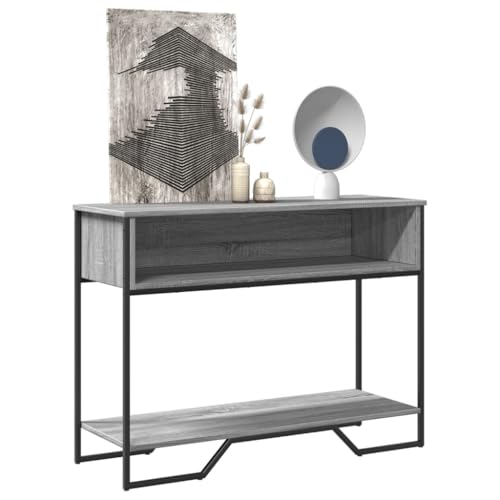 Konsolentisch in Grau Sonoma Optik 100 cm lang aus stabilem Holzwerkstoff Konsolentisch in Grau Sonoma Optik 100 cm lang aus stabilem Holzwerkstoff von HOMEELIKE