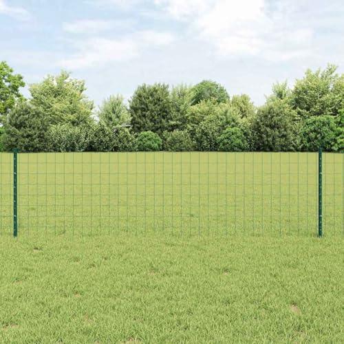 Moderner Gartenzaun Aus Robustem Stahl Grun Mit Einfacher Montage von HOMEELIKE