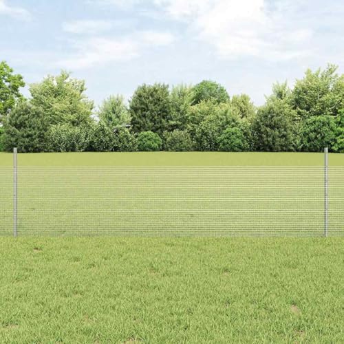 Modernes Design und optimale Sicherheit ¨C Stahl-Zaunpanel Silber 0,5 x 10 m ideal fuer Garten Terrasse von HOMEELIKE
