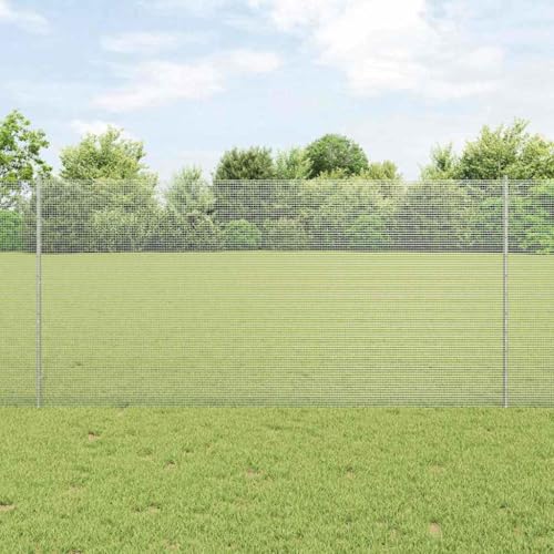 Wetterfester Stahl-Zaun in Silber 1.2 x 10 Meter ¨C Einfache Montage und Anpassbarkeit fuer Garten oder Terrasse von HOMEELIKE