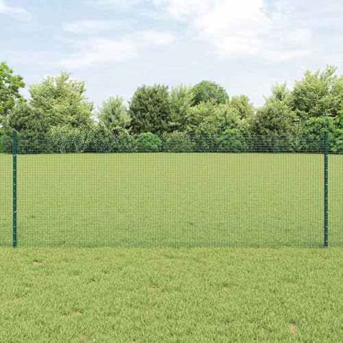 Wetterfester Zaun mit Pfosten Gruen ¨C 0.8 x 10 m Stahl fuer sicheren Sichtschutz Wetterfester Zaun mit Pfosten Gruen ¨C 0.8 x 10 m Stahl fuer sicheren Sichtschutz von HOMEELIKE
