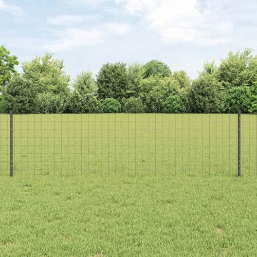 Zaunsystem aus Stahl Grau 0,6x25m Sicherheitszaun fuer Garten Terrasse Aussenanlage Zaunsystem aus Stahl Grau 0,6x25m Sicherheitszaun fuer Garten Terrasse Aussenanlage von HOMEELIKE