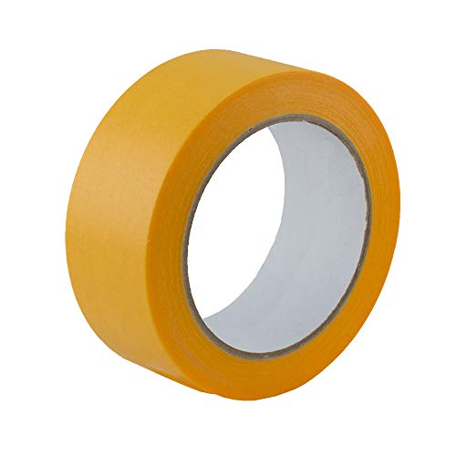 Goldband Abdeckband Malerband Klebeband Kreppband 38mm x 50m von HOMEFACTO:RI Tools