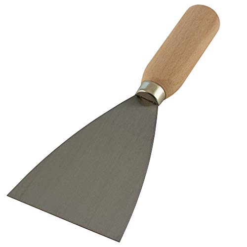 Spachtel Metallspachtel Malerspachtel Gibsspachtel mit Holzgriff 80mm von HOMEFACTO:RI Tools