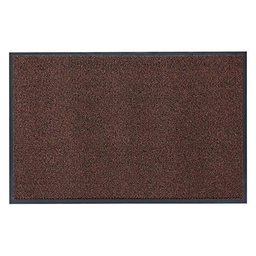 HOMEFACTO:RI Basic Clean Schmutzfangmatte Fußmatte Schmutzmatte Matte Sauberlaufmatte braun, Größe:ca. 60 x 90 cm von HOMEFACTO:RI