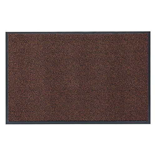 HOMEFACTO:RI Basic Clean Schmutzfangmatte Fußmatte Schmutzmatte Matte Sauberlaufmatte braun, Größe:ca. 80 x 120 cm von HOMEFACTO:RI