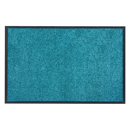 HOMEFACTO:RI X-Tra Clean Schmutzfangmatte Fußmatte Schmutzmatte Schmutzfang Petrol blau, Größe:ca. 60 x 90 cm von HOMEFACTO:RI