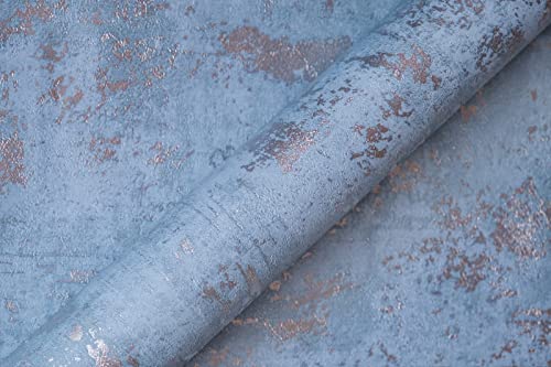 Tapete Vlies Metallic Blau Silber HOMEFACTO:RI HF-20120-44 von HOMEFACTO:RI