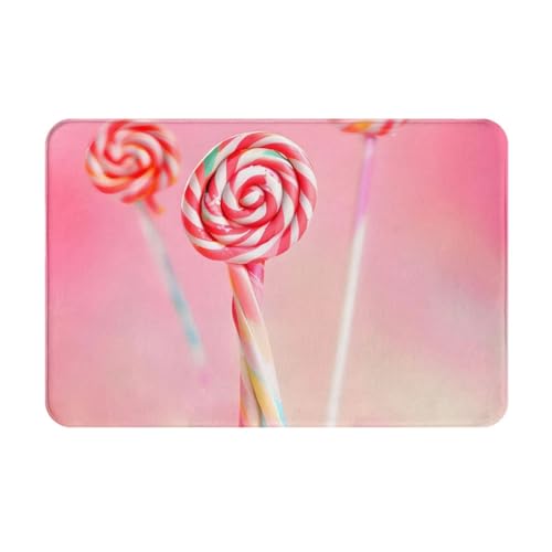 HOMEFC Bunte Lutscher-Fußmatte, für Innen- und Außenbereich, 40,6 x 61 cm, rutschfest, leicht zu reinigen von HOMEFC