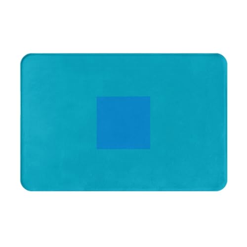 HOMEFC Fußmatte für drinnen und draußen, einfarbig, 40,6 x 61 cm, rutschfest, leicht zu reinigen, Blau HOMEFC Fußmatte für drinnen und draußen, einfarbig, 40,6 x 61 cm, rutschfest, leicht zu reinigen, Blau von HOMEFC