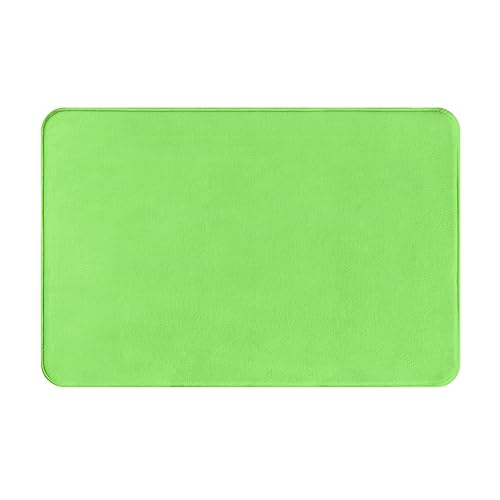 HOMEFC Fußmatte für drinnen und draußen, einfarbig, 40,6 x 61 cm, rutschfest, leicht zu reinigen, Hellgrün von HOMEFC