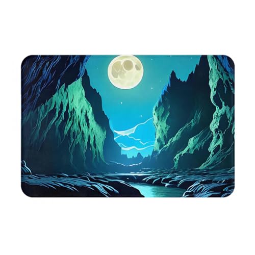 HOMEFC Fußmatte mit Wassermondhöhle, für Innen- und Außenbereich, 40,6 x 61 cm, rutschfest, leicht zu reinigen HOMEFC Fußmatte mit Wassermondhöhle, für Innen- und Außenbereich, 40,6 x 61 cm, rutschfest, leicht zu reinigen von HOMEFC